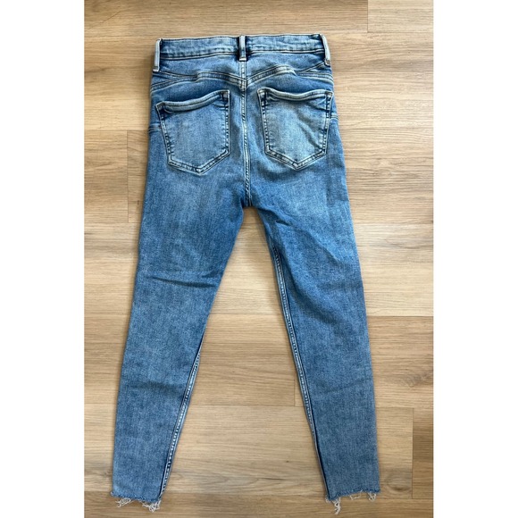 River Island Petite Size 10 High Waisted Skinny Jeans - Picture 3 of 4